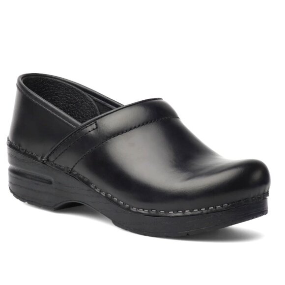 Dansko Shoes - Dansko Women's Cabrio Black Professional Clog, Wide Size 38/ US (7.5-8)